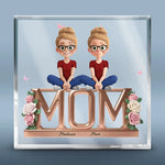 Custom Name Mom Gifts for Women - Personalized Shaped Acrylic Plaque