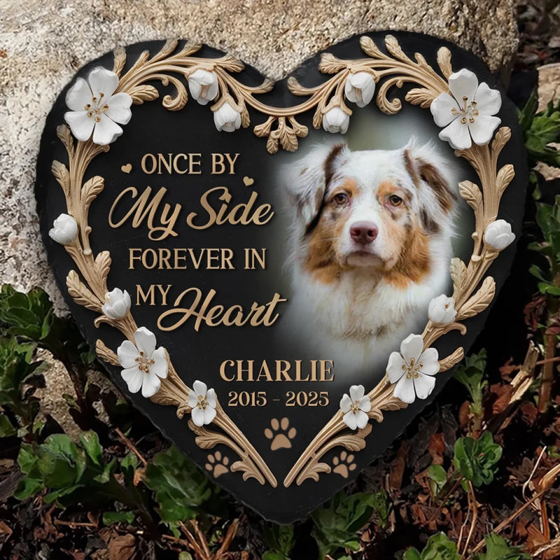 Custom Pet Photo Memorial Gifts for Dog Lovers - Personalized Memorial Stone