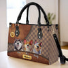 Because Life’s Better With Fur Babies - Dog Personalized Custom Leather Handbag - Gift For Pet Owners, Pet Lovers