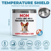 You Make My Tail Wag Every Day, Mom - Dog Personalized Custom 14oz Stainless Steel Tumbler With Handle - Gift For Pet Owners, Pet Lovers