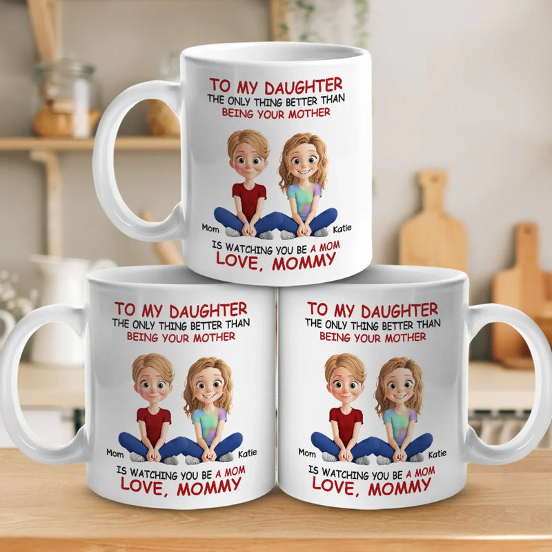 Custom Name Mother Daughter Gifts - Personalized Mugs