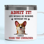 Custom Name Funny Dog Gifts for Dog Lovers - Personalized 14 Oz Tumbler With Handle