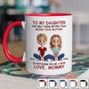 My Greatest Joy, My Precious Daughter - Family Personalized Custom Accent Mug - Mother's Day, Gift For Mom, Daughter
