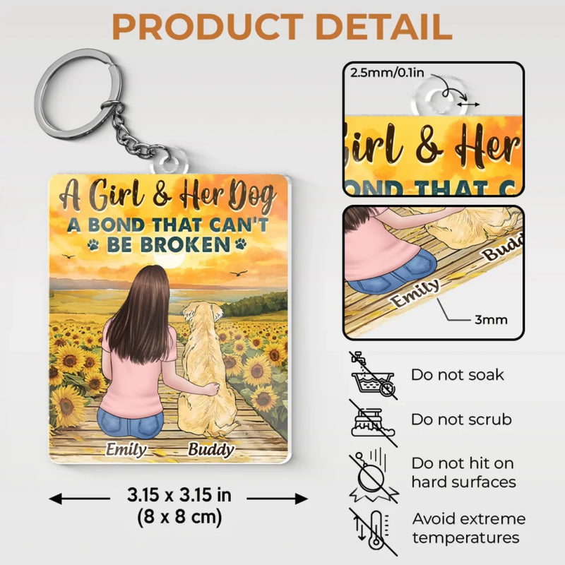 A Friend For A Lifetime - Dog Personalized Custom Shaped Acrylic Keychain - Gift For Pet Owners, Pet Lovers