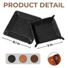 Empty Your Pockets, Fill Our Hearts - Family Personalized Custom Leather Valet Tray - Father's Day, Gift For Dad, Grandpa