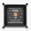 Empty Your Pockets, Fill Our Hearts - Family Personalized Custom Leather Valet Tray - Father's Day, Gift For Dad, Grandpa