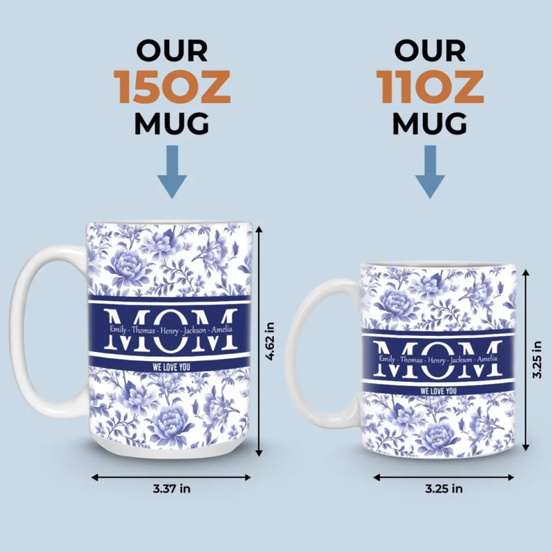 Forever Our Mom, Forever Our Love - Family Personalized Custom Mug - Mother's Day, Gift For Mom, Grandma