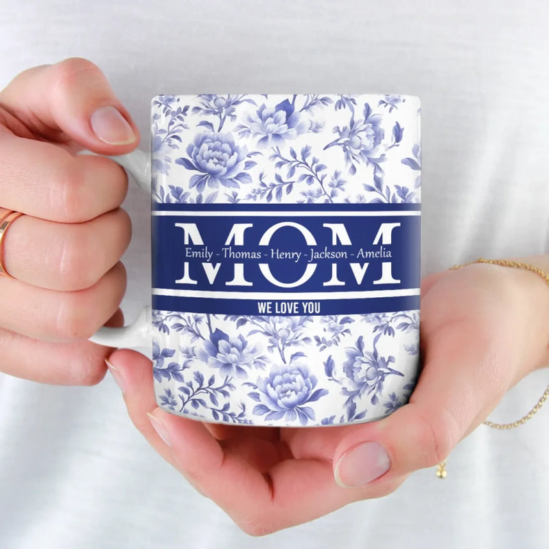 Forever Our Mom, Forever Our Love - Family Personalized Custom Mug - Mother's Day, Gift For Mom, Grandma