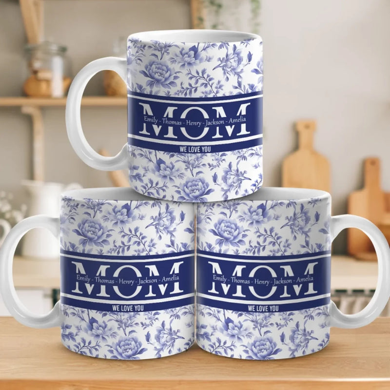 Forever Our Mom, Forever Our Love - Family Personalized Custom Mug - Mother's Day, Gift For Mom, Grandma