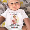 You're My Hero, Mommy - Family Personalized Custom Baby Onesie - Mother's Day, Baby Shower Gift, Gift For First Mom