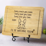 Custom Name Funny Dog Watching Gifts for Pet Lovers - Personalized Cutting Board