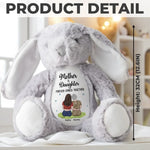 Custom Name Mother Daughter Gifts - Personalized Bunny Plush