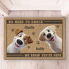 I Know You're Here - Dog & Cat Personalized Custom Home Decor Decorative Mat - New Arrival, House Warming Gift For Pet Owners, Pet Lovers