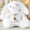 My First Best Friend, My Mommy - Family Personalized Custom Easter Bunny Plush - Mother's Day, Baby Shower Gift, Gift For First Mom