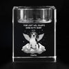 Custom Photo In Spirit, I’m Always Near - Memorial Personalized Custom 3D Crystal Photo Laser Engraved, Crystal Candle Holder - Sympathy Gift For Pet Owners, Pet Lovers