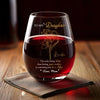 A Mother’s Love, Endless And True - Family Personalized Custom Wine Glass - Mother's Day, Gift For Mom, Daughter