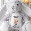 Our First Mother's Day Together - Family Personalized Custom Easter Bunny Plush - Mother's Day, Baby Shower Gift, Gift For First Mom
