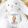 Our First Mother's Day Together - Family Personalized Custom Easter Bunny Plush - Mother's Day, Baby Shower Gift, Gift For First Mom