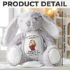Our First Mother's Day Together - Family Personalized Custom Easter Bunny Plush - Mother's Day, Baby Shower Gift, Gift For First Mom