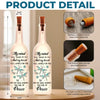Peace Is Where You Now Rest - Memorial Personalized Custom Bottle Lamp - Sympathy Gift For Family Members