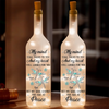 Peace Is Where You Now Rest - Memorial Personalized Custom Bottle Lamp - Sympathy Gift For Family Members