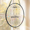 From Mom To Grandma, Love In Full Bloom - Family Personalized Custom Stained Glass Window Hanging Suncatcher - Mother's Day, Gift For Mom, Grandma