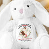 My First Best Friend, My Mommy - Family Personalized Custom Easter Bunny Plush - Mother's Day, Baby Shower Gift, Gift For First Mom
