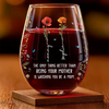 The Only Thing Better Than Being Your Mother Is Watching You Be A Mom - Family Personalized Custom Wine Glass - Mother's Day, Gift For Daughter