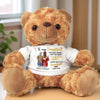 Our Hard Work Has Made Us So Proud - Family Personalized Custom Teddy Bear Plush - Graduation Gift For Daughter