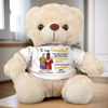 Our Hard Work Has Made Us So Proud - Family Personalized Custom Teddy Bear Plush - Graduation Gift For Daughter