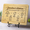 Grandma’s Kitchen, Where Love Bakes - Family Personalized Custom Engraved Wooden Cutting Board - Mother's Day, Gift For Mom, Grandma