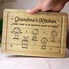 Grandma’s Kitchen, Where Love Bakes - Family Personalized Custom Engraved Wooden Cutting Board - Mother's Day, Gift For Mom, Grandma