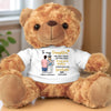 Our Hard Work Has Made Us So Proud - Family Personalized Custom Teddy Bear Plush - Graduation Gift For Daughter