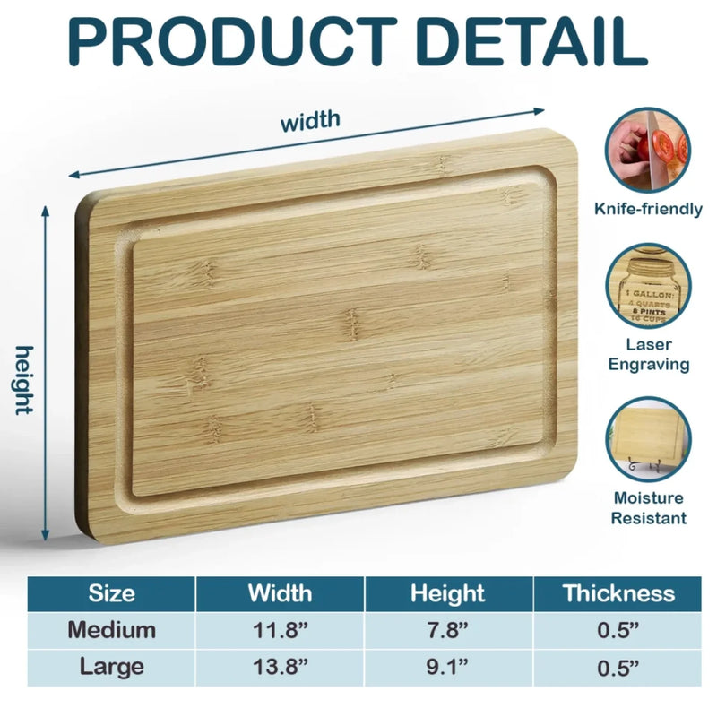 Savor The Love, Enjoy The Treats - Family Personalized Custom Engraved Wooden Cutting Board - Mother's Day, Gift For Mom, Grandma