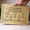 Welcome To The Land Of Endless Snacks - Family Personalized Custom Engraved Wooden Cutting Board - Mother's Day, Gift For Mom, Grandma
