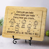 Welcome To The Land Of Endless Snacks - Family Personalized Custom Engraved Wooden Cutting Board - Mother's Day, Gift For Mom, Grandma