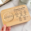 Sweet Treats And Sweeter Memories - Family Personalized Custom Engraved Wooden Tea & Snack Board - Mother's Day, Gift For Mom, Grandma