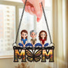 Mom, The Butterfly Of Our Hearts - Family Personalized Window Hanging Suncatcher Ornament - Mother's Day, Gift For Mom, Grandma
