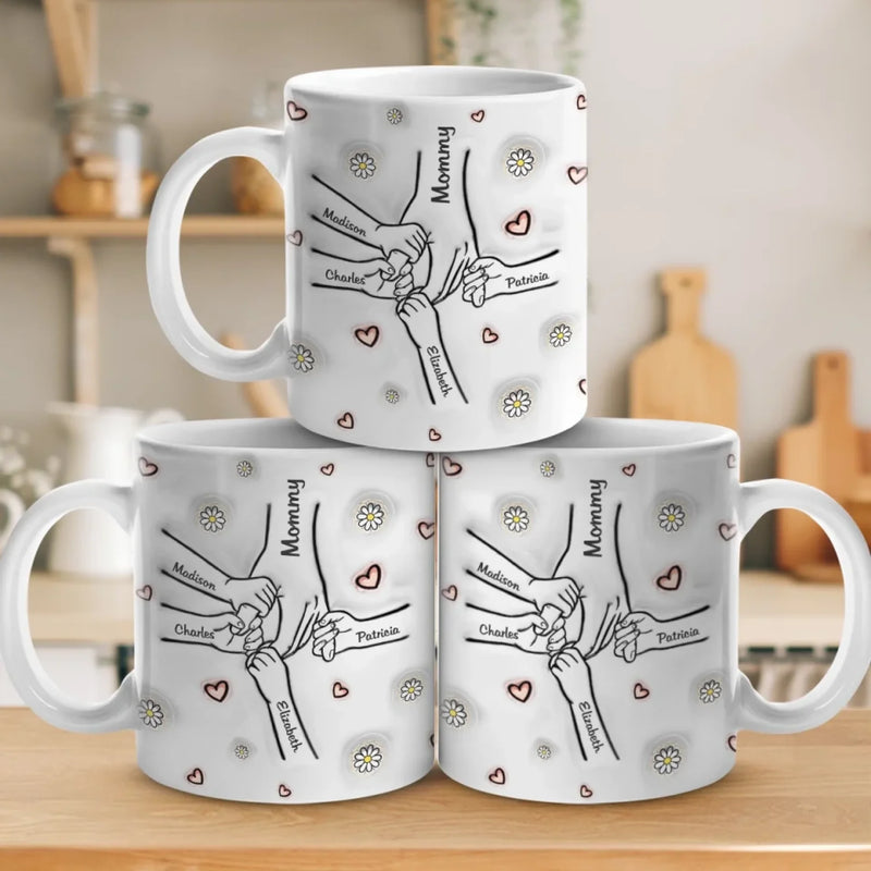 Mom, You Make Us Whole - Family Personalized Custom 3D Inflated Effect Printed Mug - Mother's Day, Gift For Mom, Grandma
