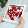 Love You, Always And Forever - Family Personalized Custom Flower Shadow Box - Mother's Day, Gift For Mom, Grandma