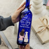 Love And Loyalty, Forever With You - Dog Personalized Custom Blue Bottle Lamp - Gift For Pet Owners, Pet Lovers