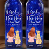 Love And Loyalty, Forever With You - Dog Personalized Custom Blue Bottle Lamp - Gift For Pet Owners, Pet Lovers