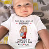 Being Your Mom Is My Favorite Full-time Job - Family Personalized Custom Baby Onesie - Mother's Day, Baby Shower Gift, Gift For First Mom