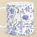 Custom Name Floral Gifts for Mom - Personalized Mugs