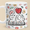 Built With Love, Held By Heart - Family Personalized Custom 3D Inflated Effect Printed Mug - Mother's Day, Gift For Mom, Grandma