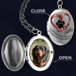 Custom Pet Photo Memorial Gifts for Dog Lovers - Personalized Locket Necklace