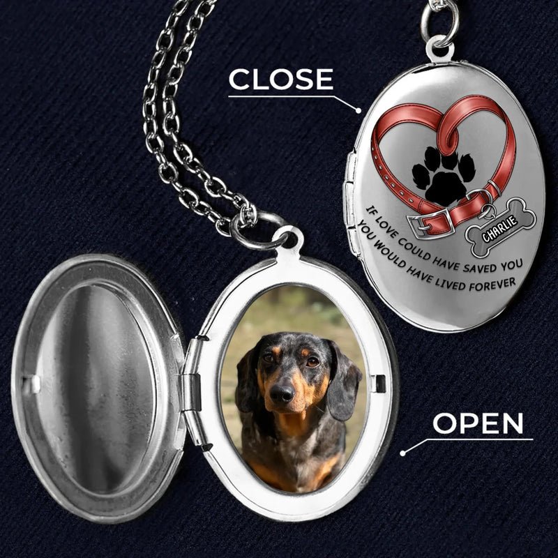 Custom Photo My Angel With Fur - Memorial Personalized Custom Locket Necklace - Sympathy Gift For Pet Owners, Pet Lovers