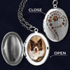 Custom Photo Paw Prints On My Soul - Memorial Personalized Custom Locket Necklace - Sympathy Gift For Pet Owners, Pet Lovers