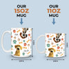 Made Of Love, Fur And A Whole Lot Of Treats - Dog Personalized Custom 3D Inflated Effect Printed Mug - Gift For Pet Owners, Pet Lovers