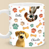 Made Of Love, Fur And A Whole Lot Of Treats - Dog Personalized Custom 3D Inflated Effect Printed Mug - Gift For Pet Owners, Pet Lovers